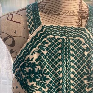 Maeve by Anthropologie. Embroidery lined dress.